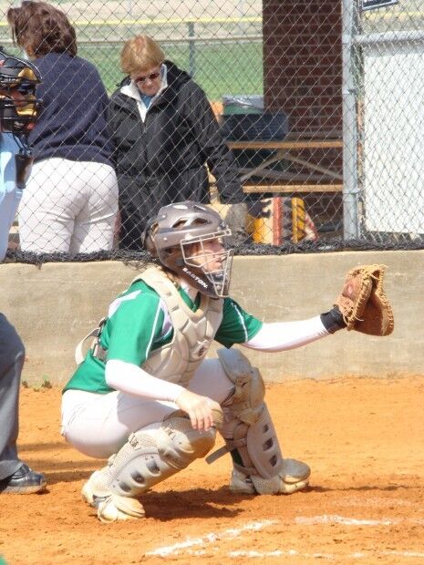 Geneseo catcher Jenna Mickley